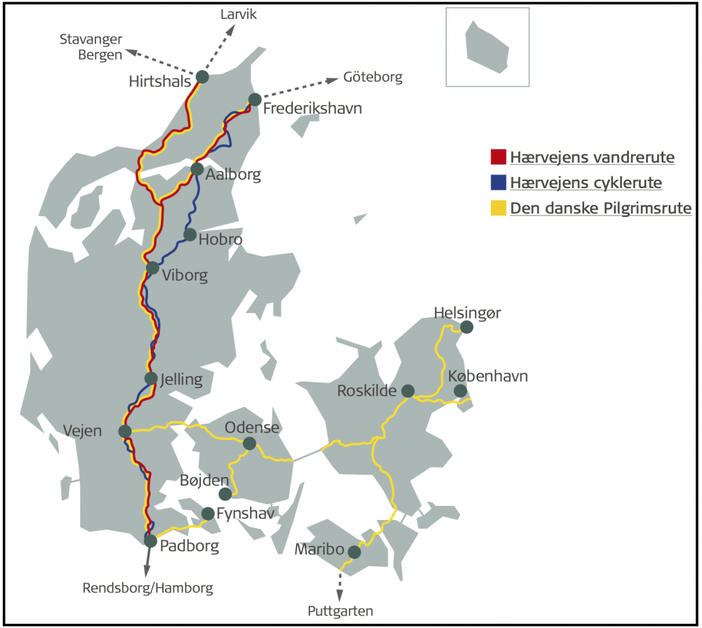 Kultur- og pilgrimsruter i Danmark